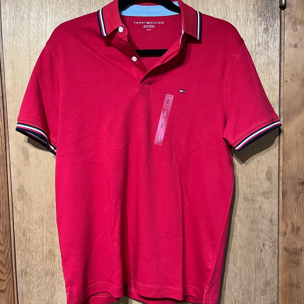 Tommy Hilfiger Men's‎ Red Polo Shirt